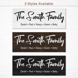 Customized Surname Wooden Decorative Plaques