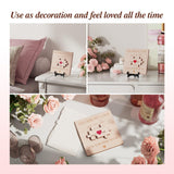 Personalized wooden plaque with 3D puzzle pieces