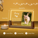 Personalized Cat Funeral Condolences Pet Memorial Gifts, Custom Gifts