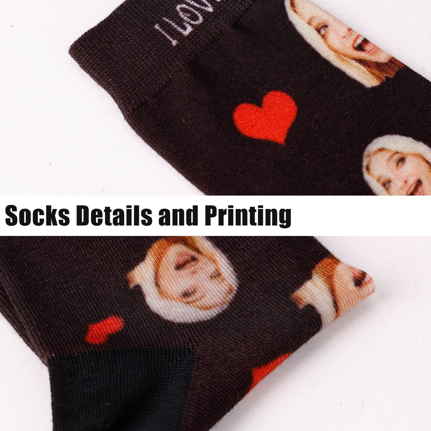 Personalized Socks with Photo Funny Socks Gifts for Men Women