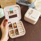 Custom Birthday Flowers Custom Travel Jewelry Box
