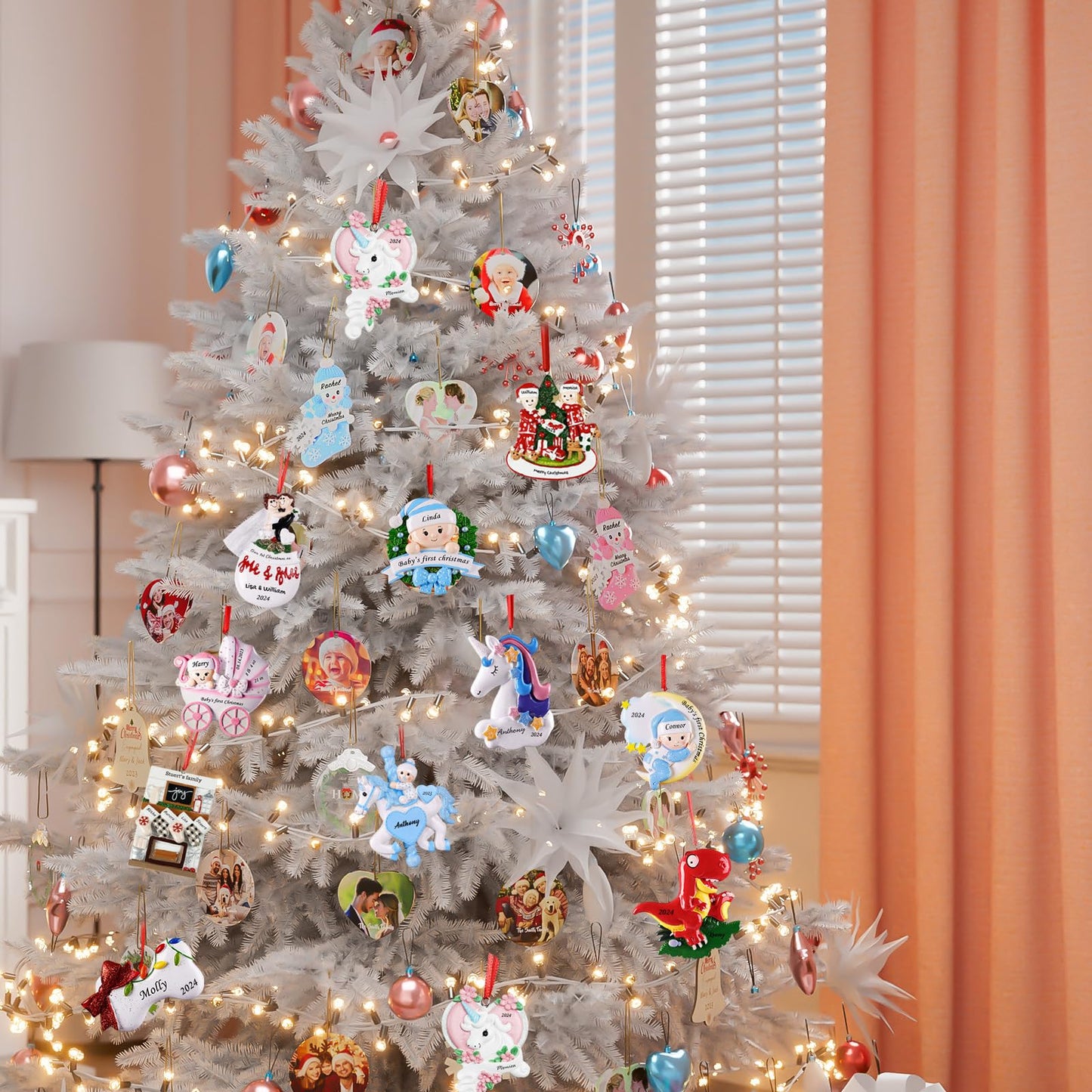 Custom Personalized Couple Christmas Ornaments 2025