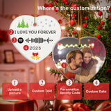 Customized Musical Heart Ceramic Double Sided Printed Jewelry - With Text Photo 2025