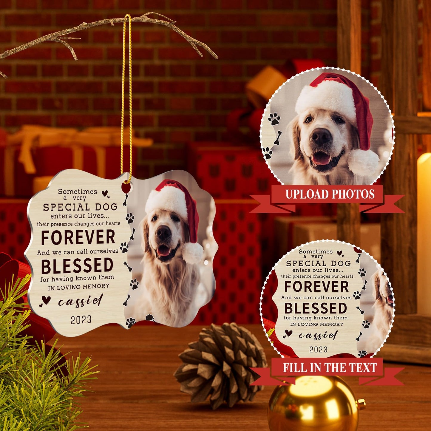 Personalized Pet Christmas Ornaments