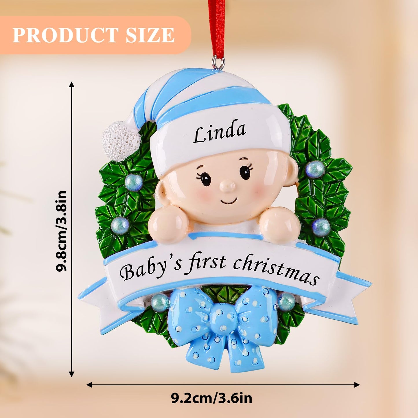 Personalized Babys First Christmas Ornament