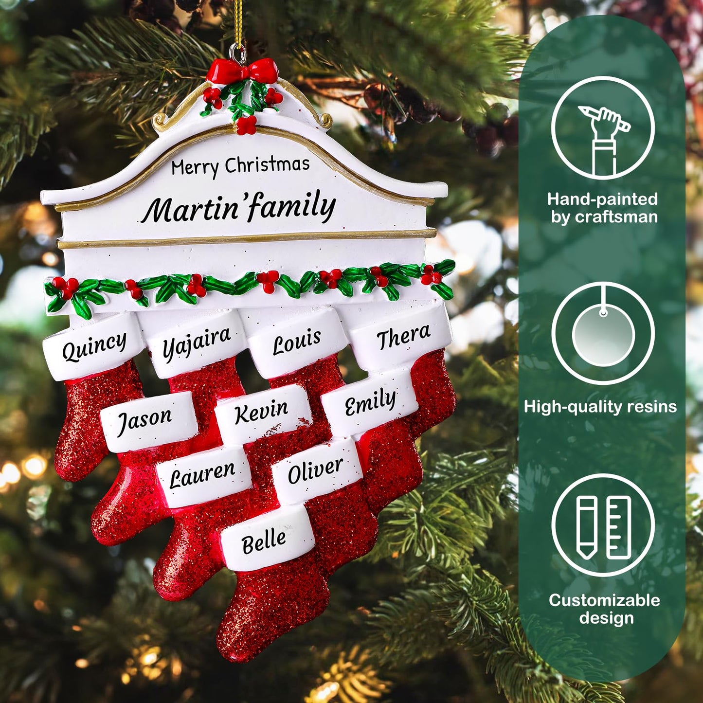 Personalized Christmas Ornaments Family