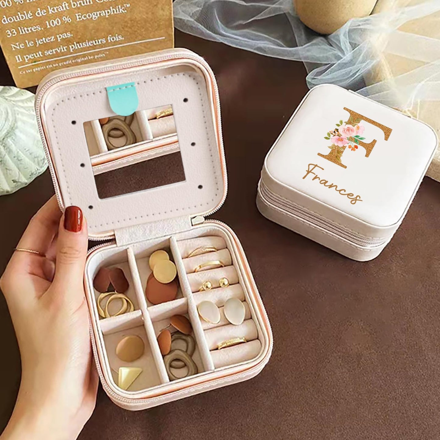 Portable Small Travel Custom Jewelry Organizer