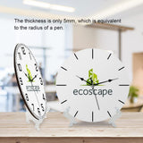 Custom Personalized Wall Clock with Photo Text, Silent No Time - PVC 8“10”12“14”16”
