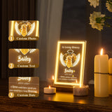 Custom Personalized Dog Pet Memorial Photo Frame Night Light