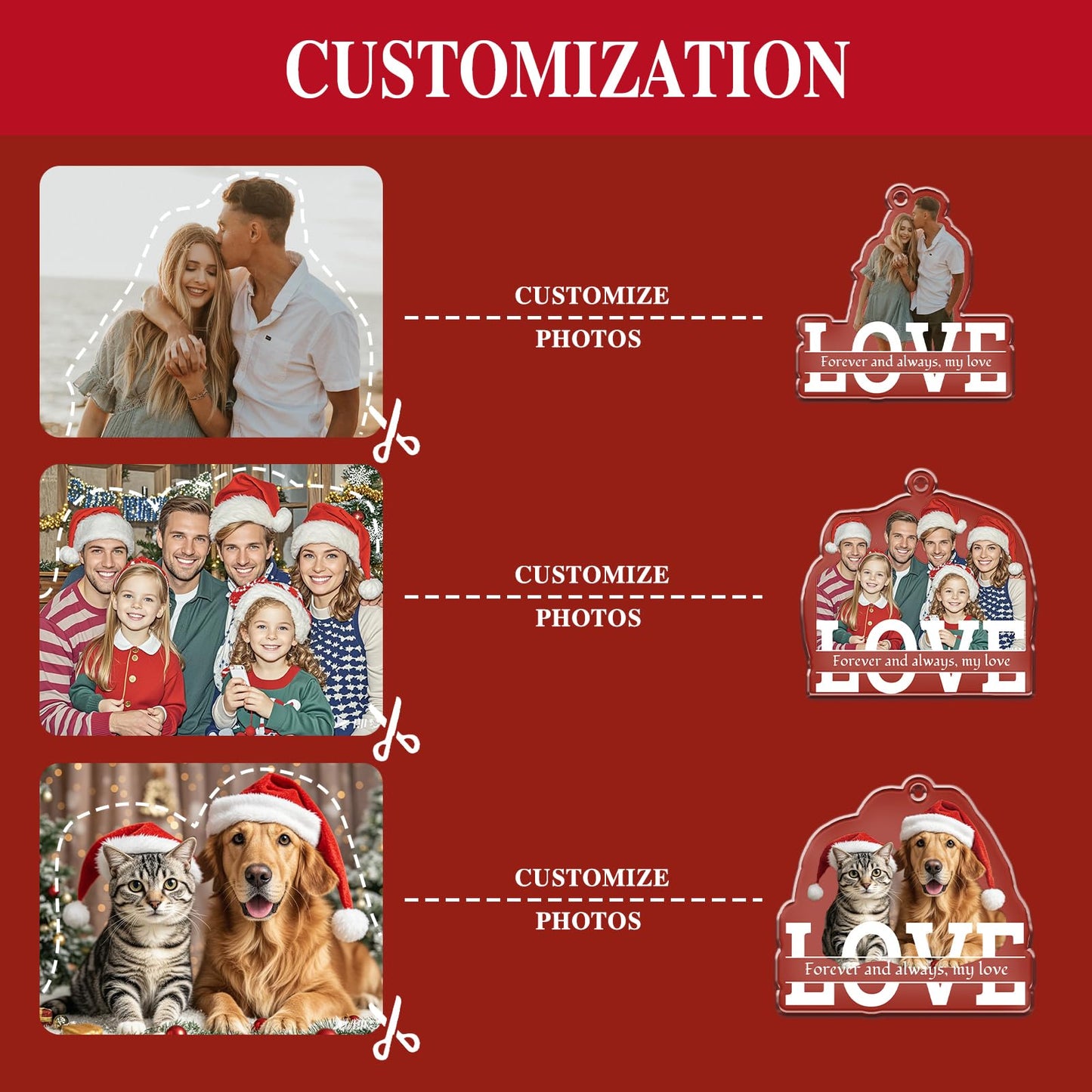 LOVE Picture Custom Personalized Jewelry Pendant 2025