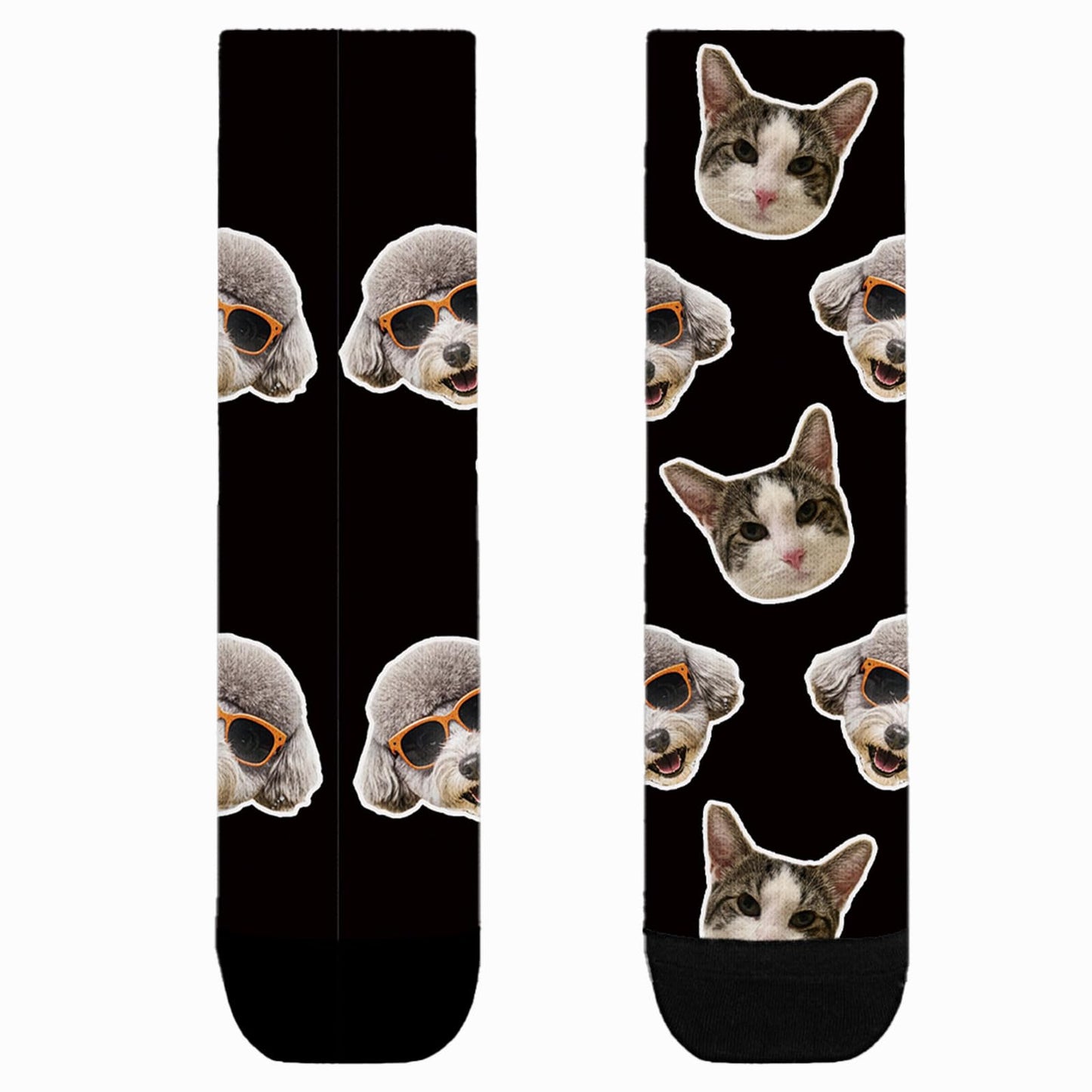 Custom Face Socks - Fun Gag Gifts, White Elephant Gifts, Custom Pet Socks with Your Image