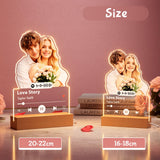 Spotify plaque custom photo frame, couple commemorative gift