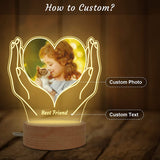 Customized Memorial Night Light with Picture Frame