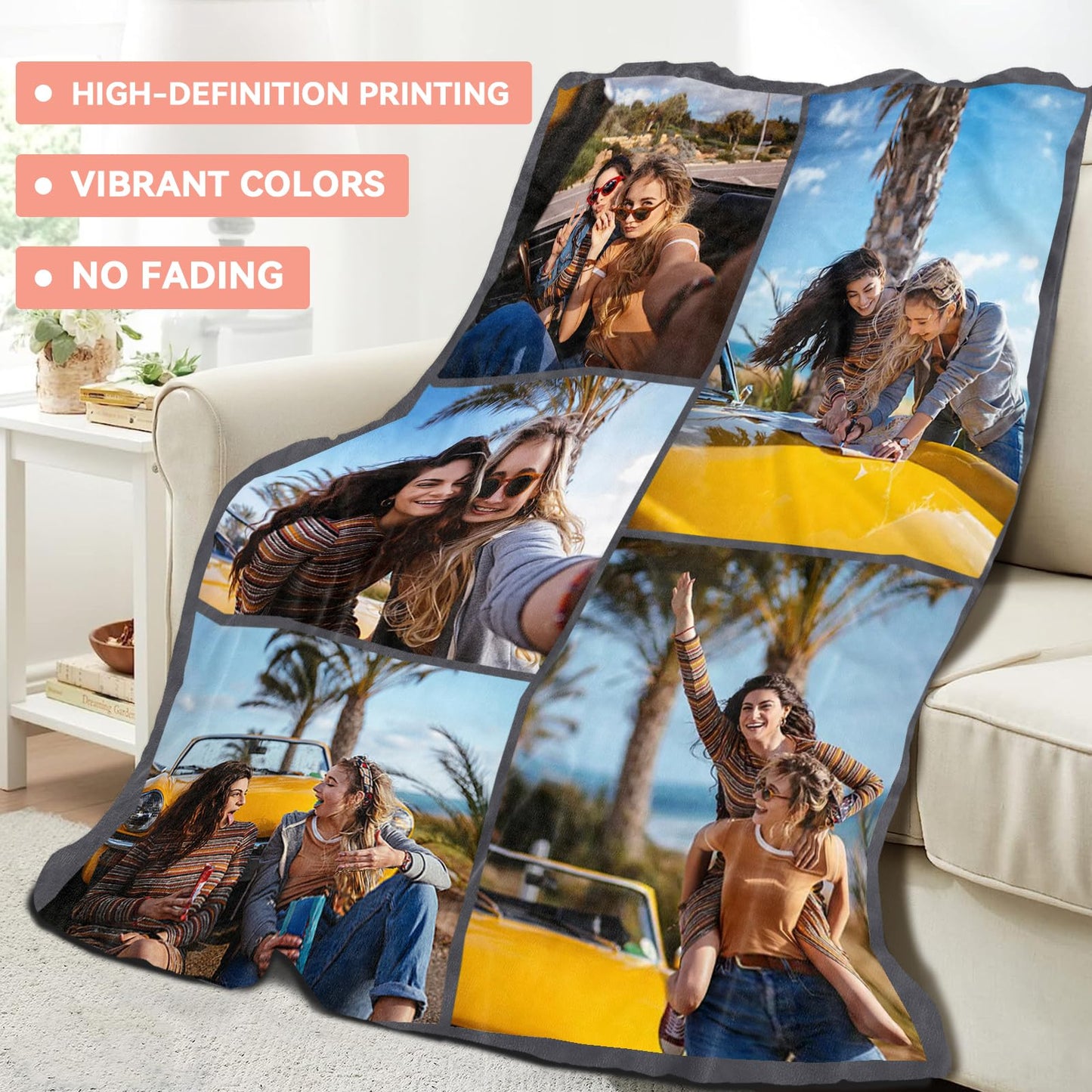 Custom Blanket - Custom Blanket with Photos - 5 Photos