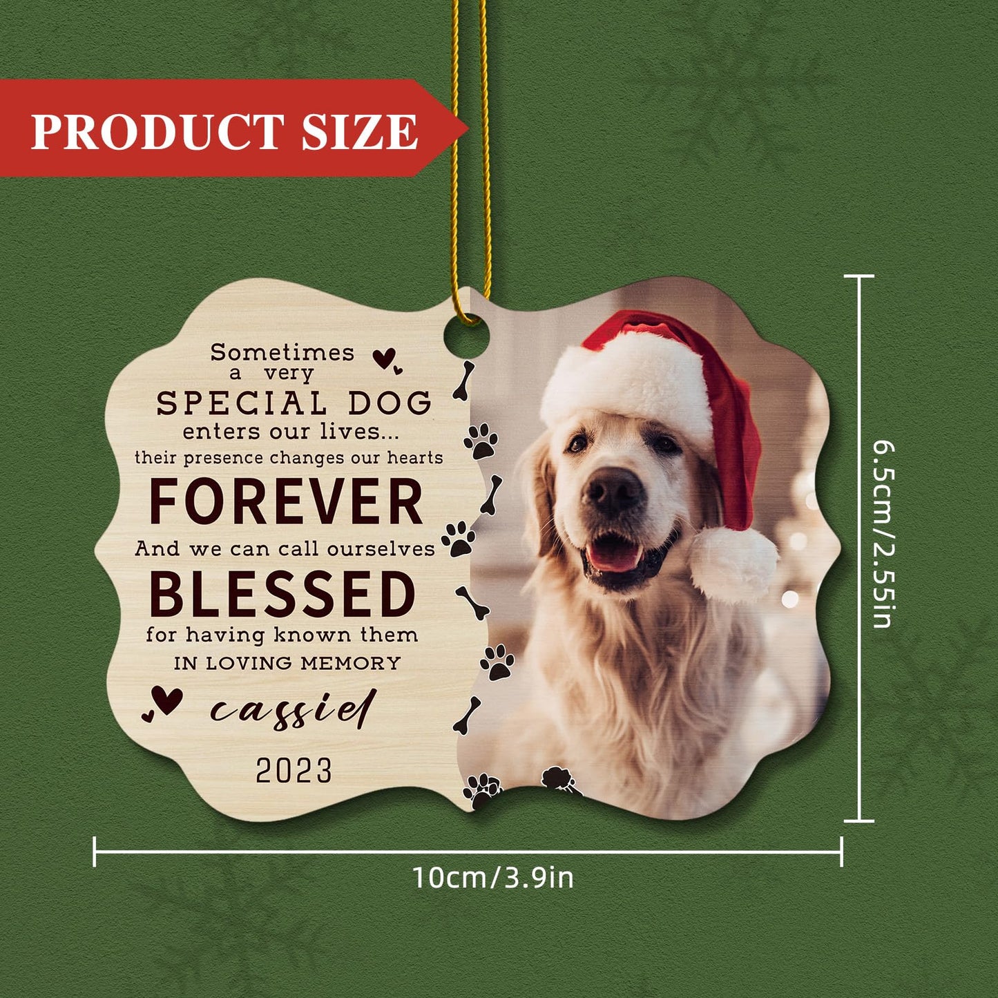 Personalized Pet Christmas Ornaments