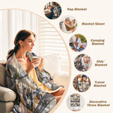 Blanket with pictures and text - Personalized Photo Blanket - 9 Photos