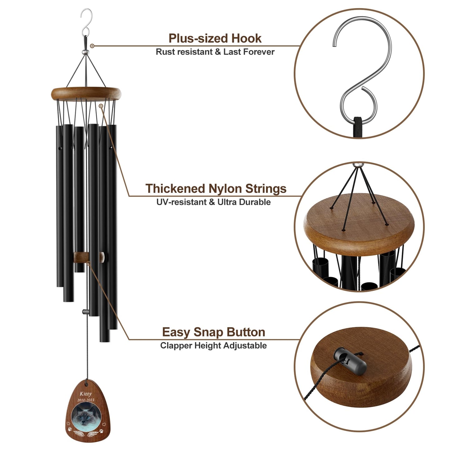 Personalized Pet Memorial Wind Chimes