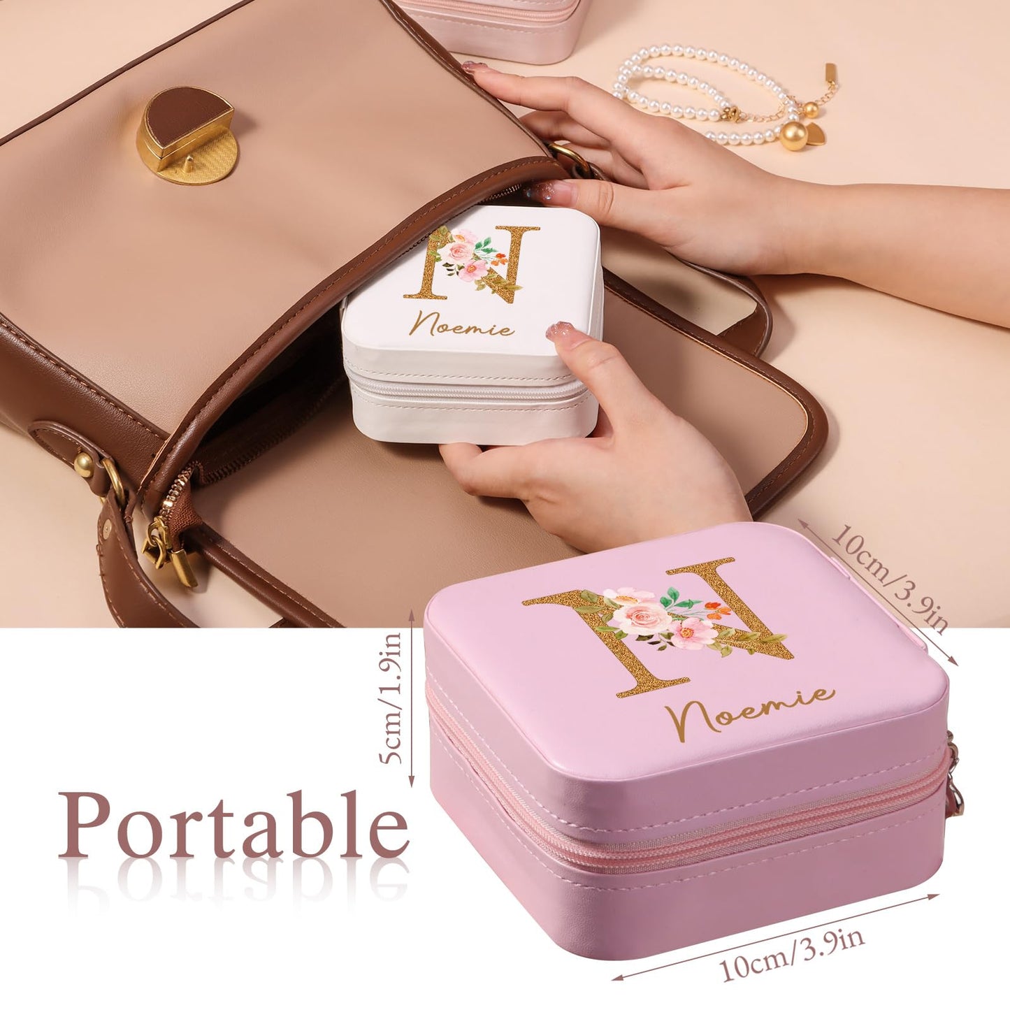 Portable Small Travel Custom Jewelry Organizer