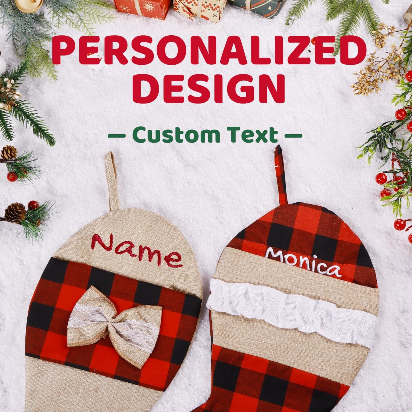 Personalized Cat Christmas Stocking