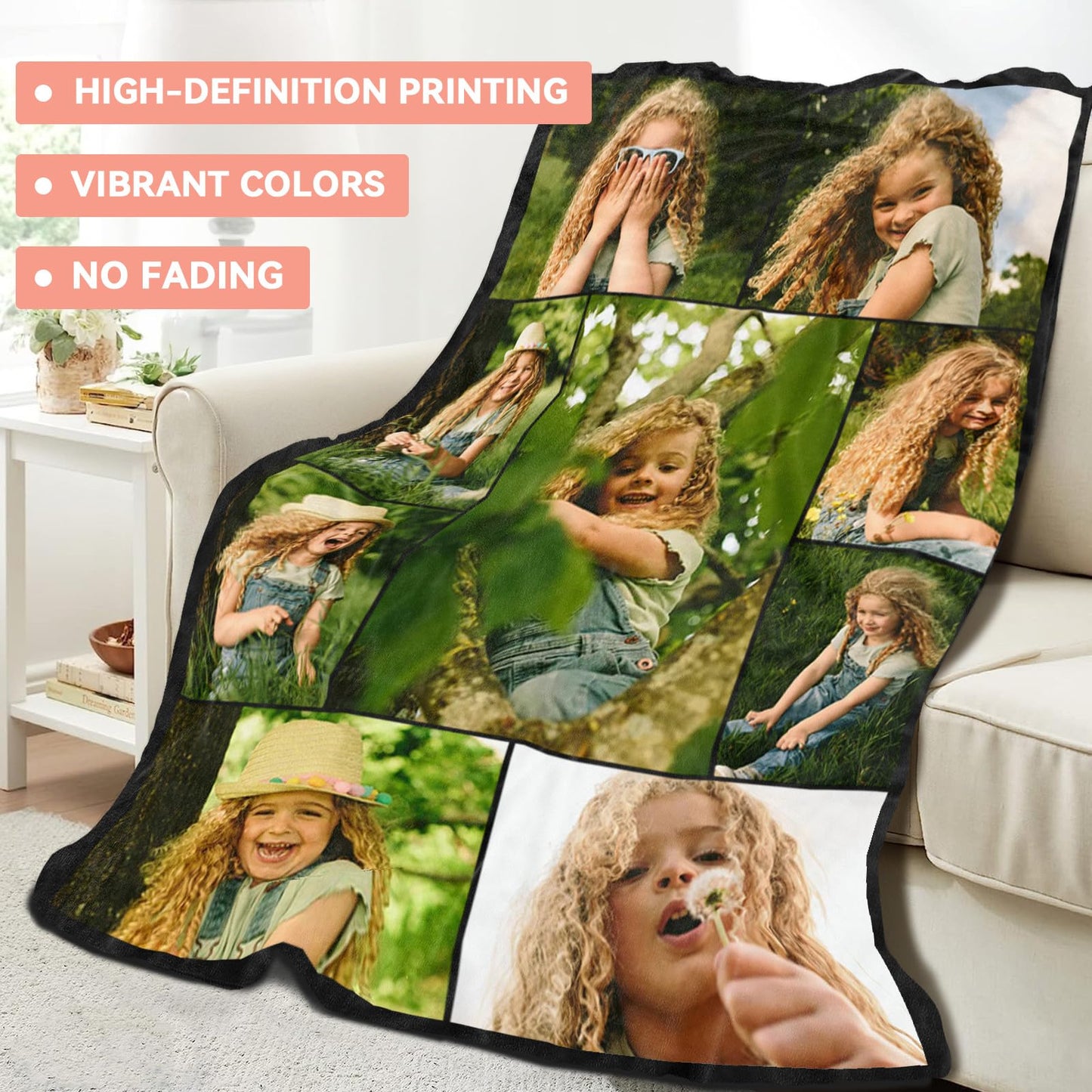 Custom Blanket - Custom Blanket with Photos - 9 Photos