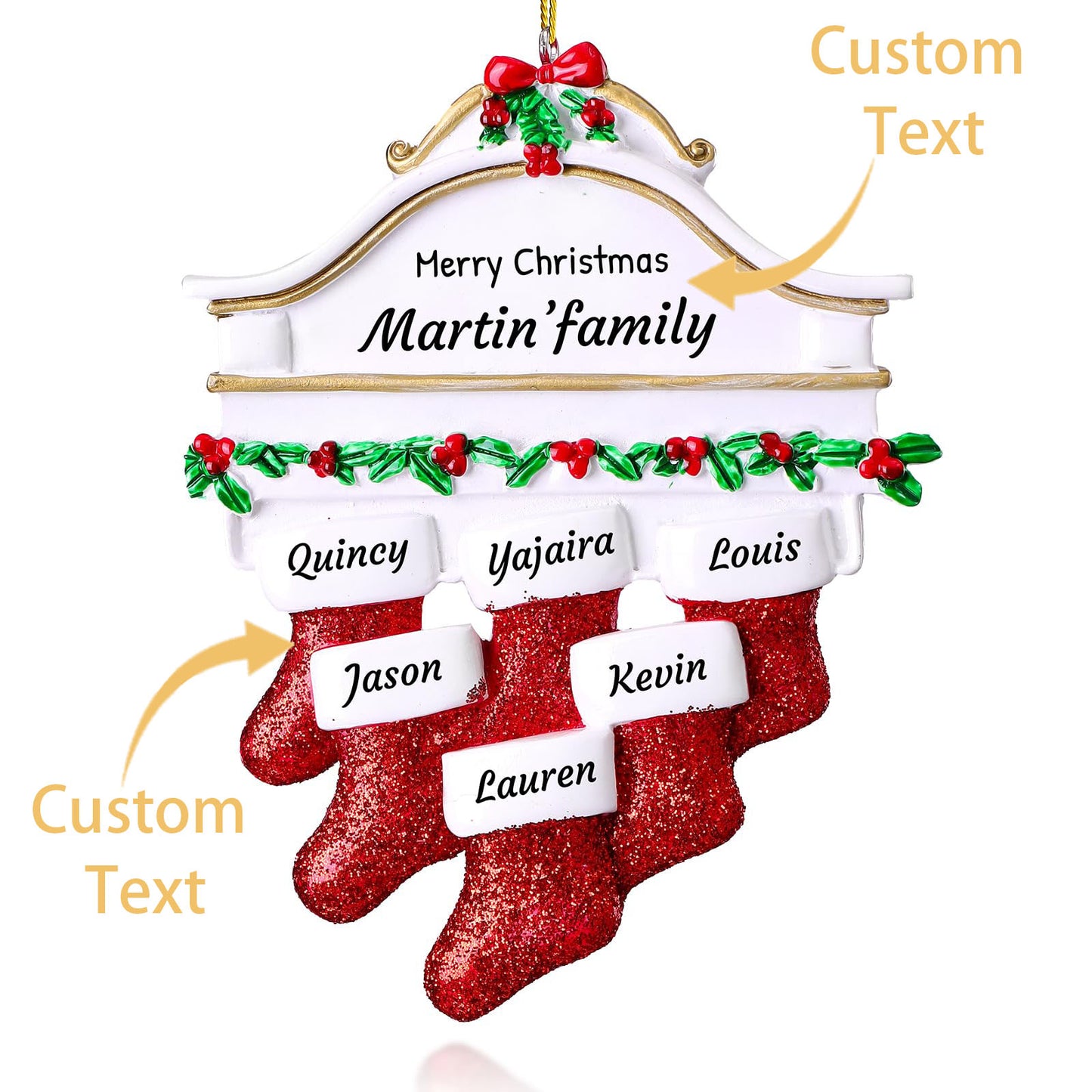 Personalized Christmas Ornaments Family