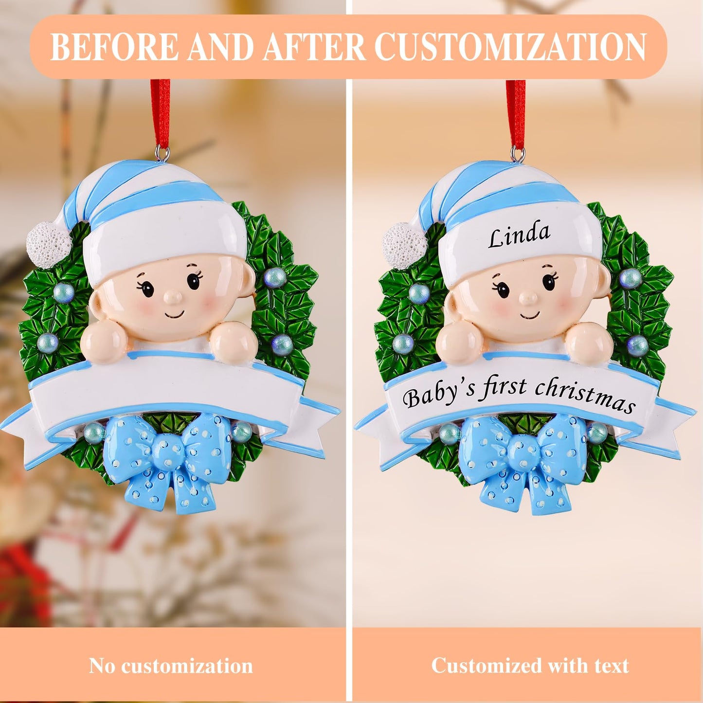 Personalized Babys First Christmas Ornament