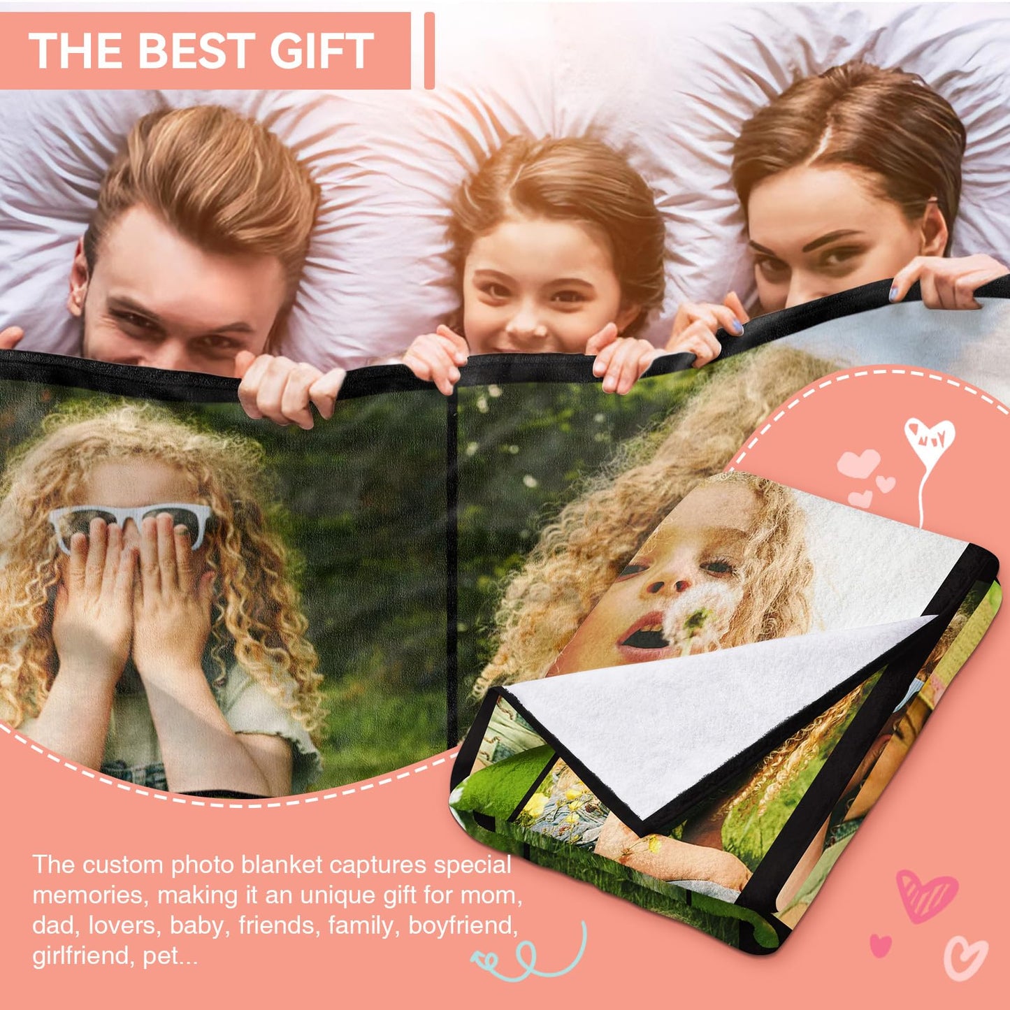 Custom Blanket - Custom Blanket with Photos - 9 Photos
