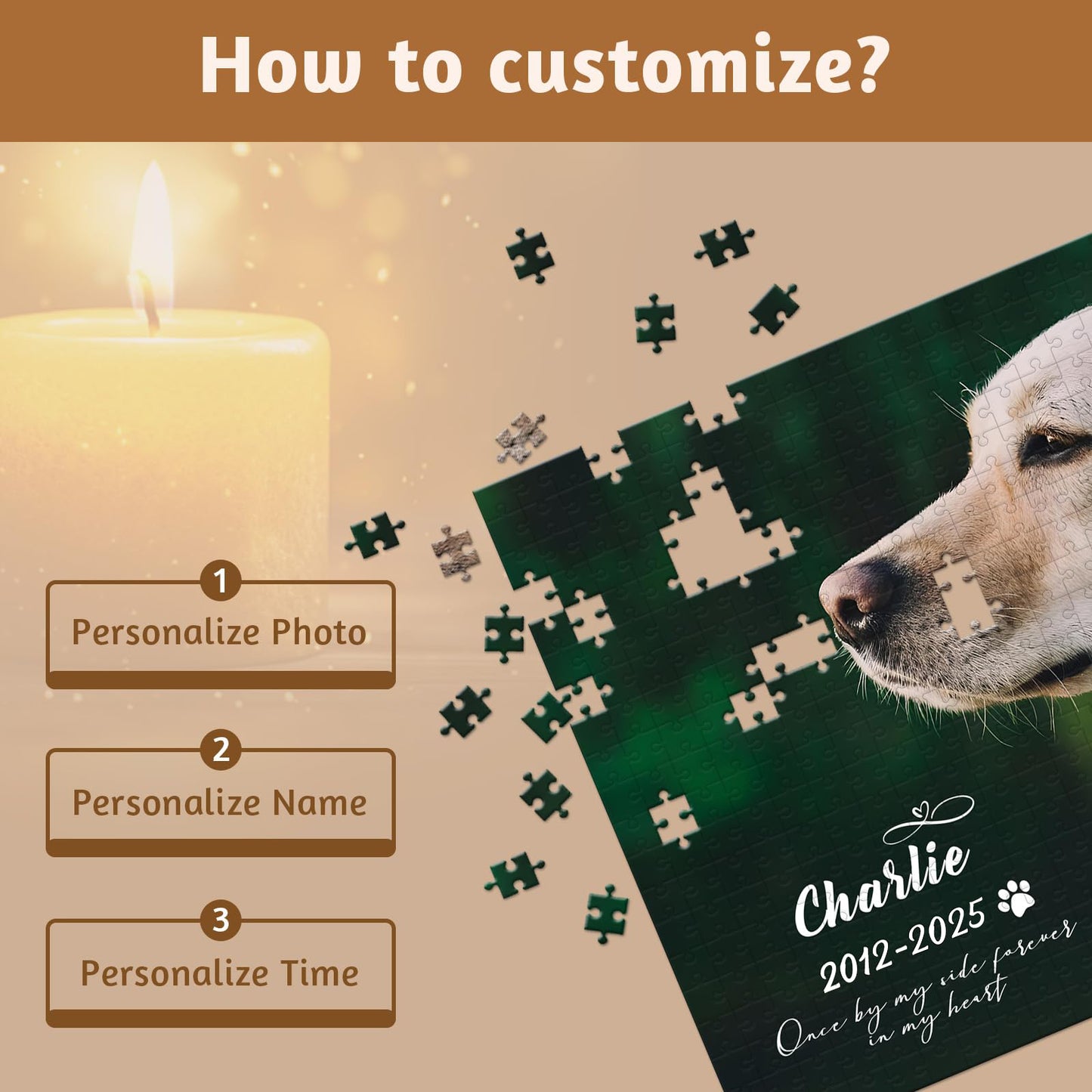 Custom Personalized Wooden Puzzle with Photo