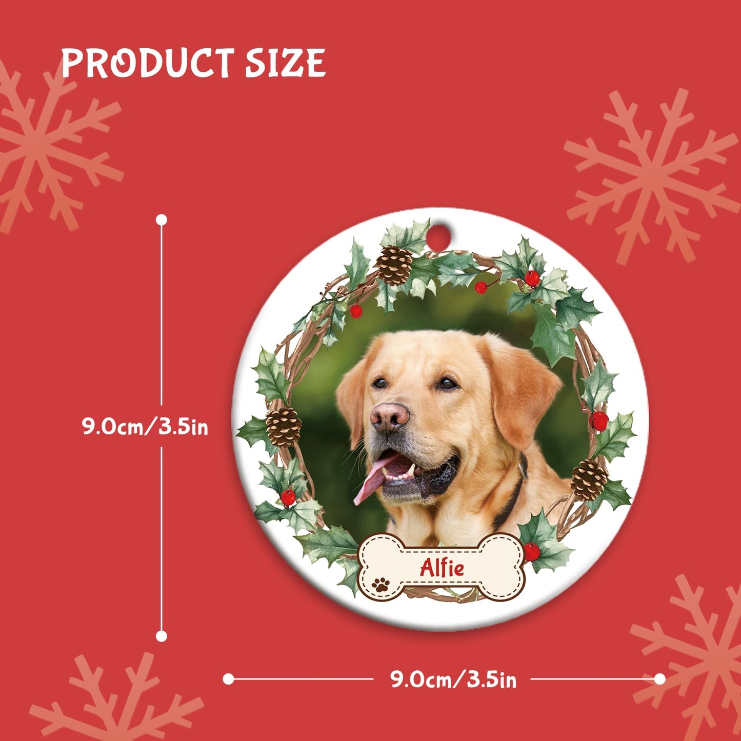 Personalized Dog Christmas Ornaments 2024