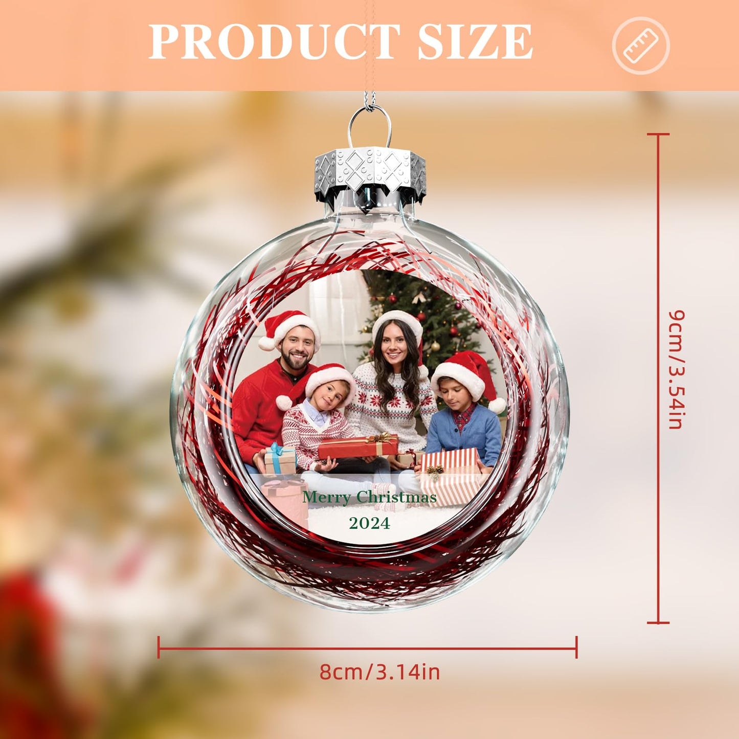 Personalized Photo Christmas Ornaments 2024