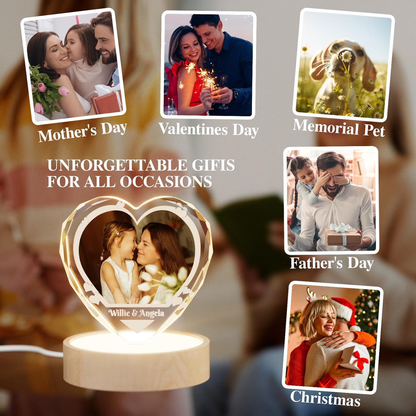 Personalized Gifts  3D Crystal