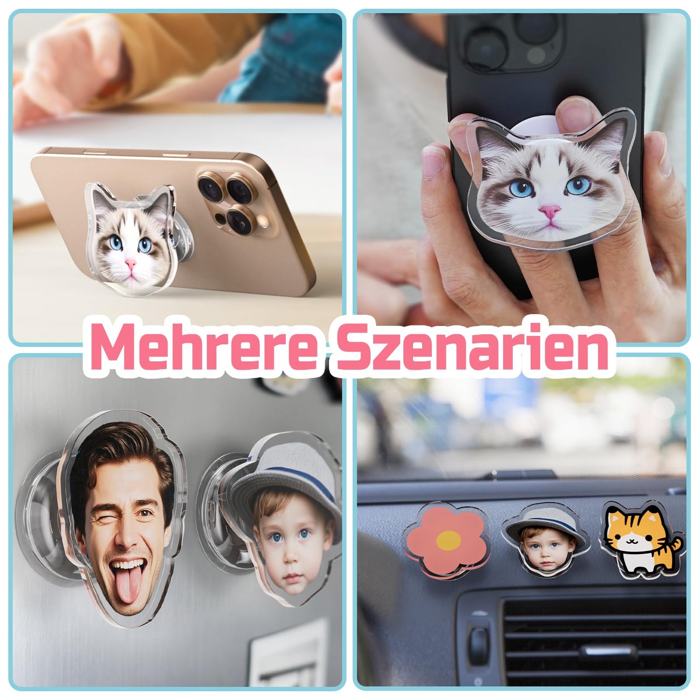 Customized Personalized Phone Holder for All Phones Creative Gifts