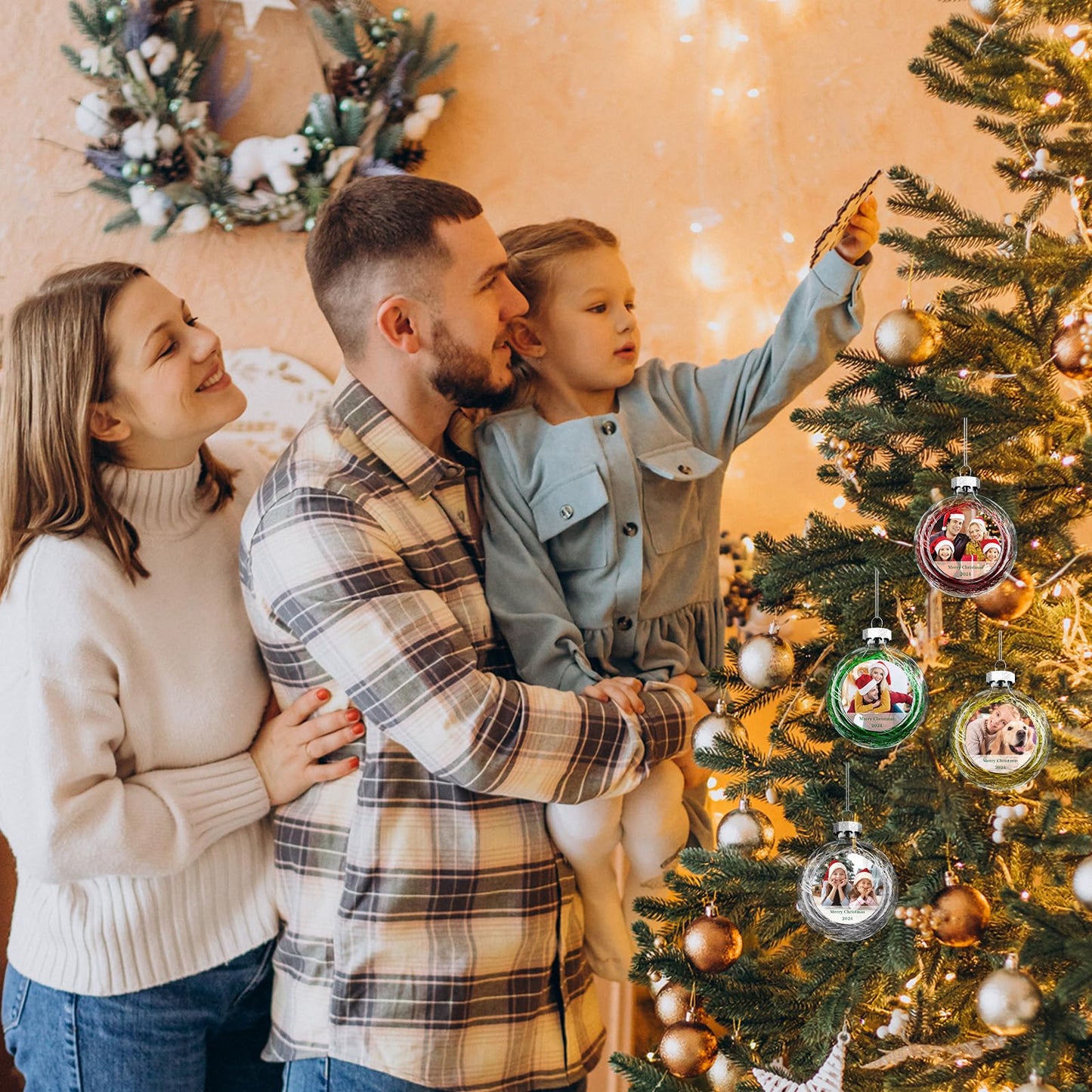 Personalized Photo Christmas Ornaments 2024