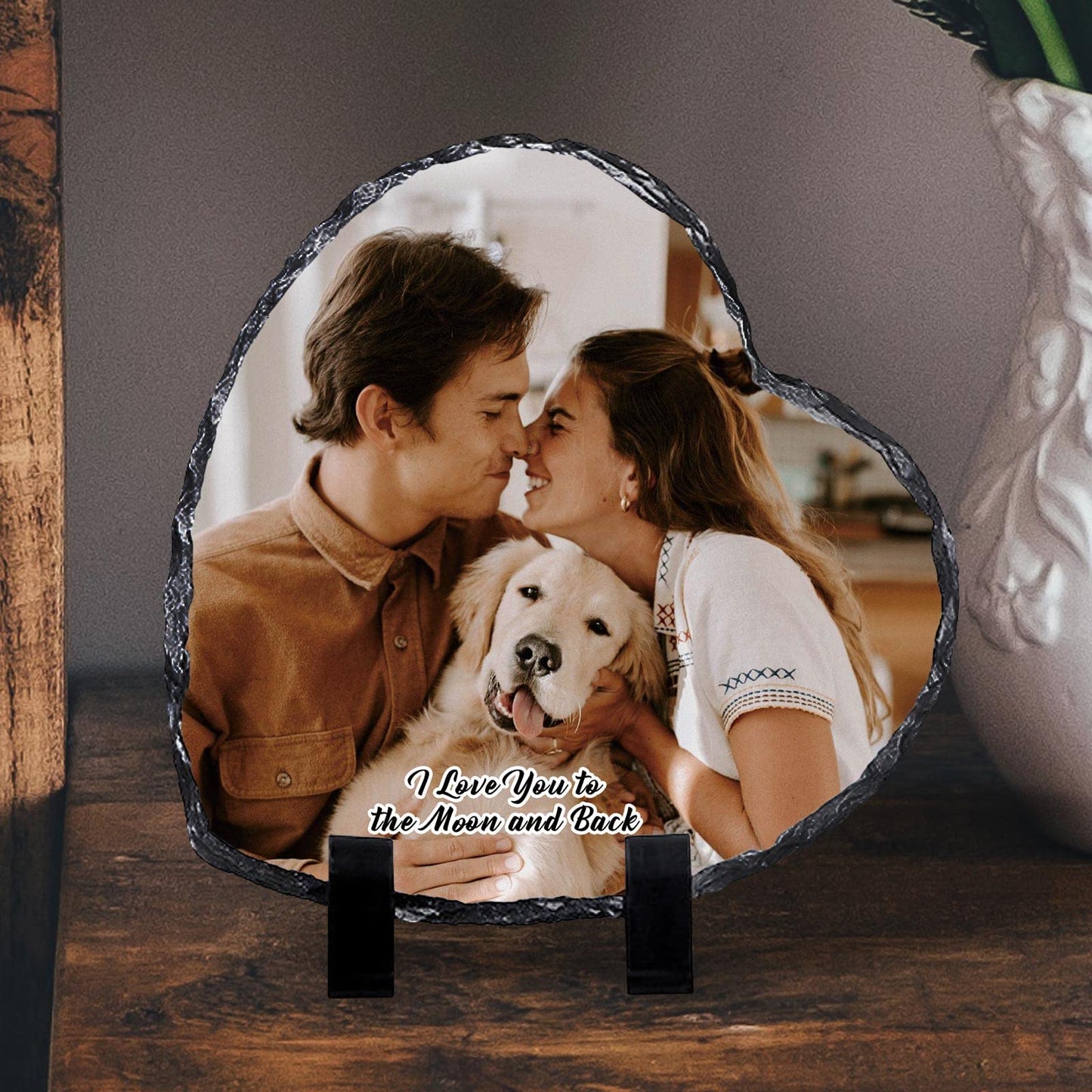 Custom Rock Slate Photo Frame