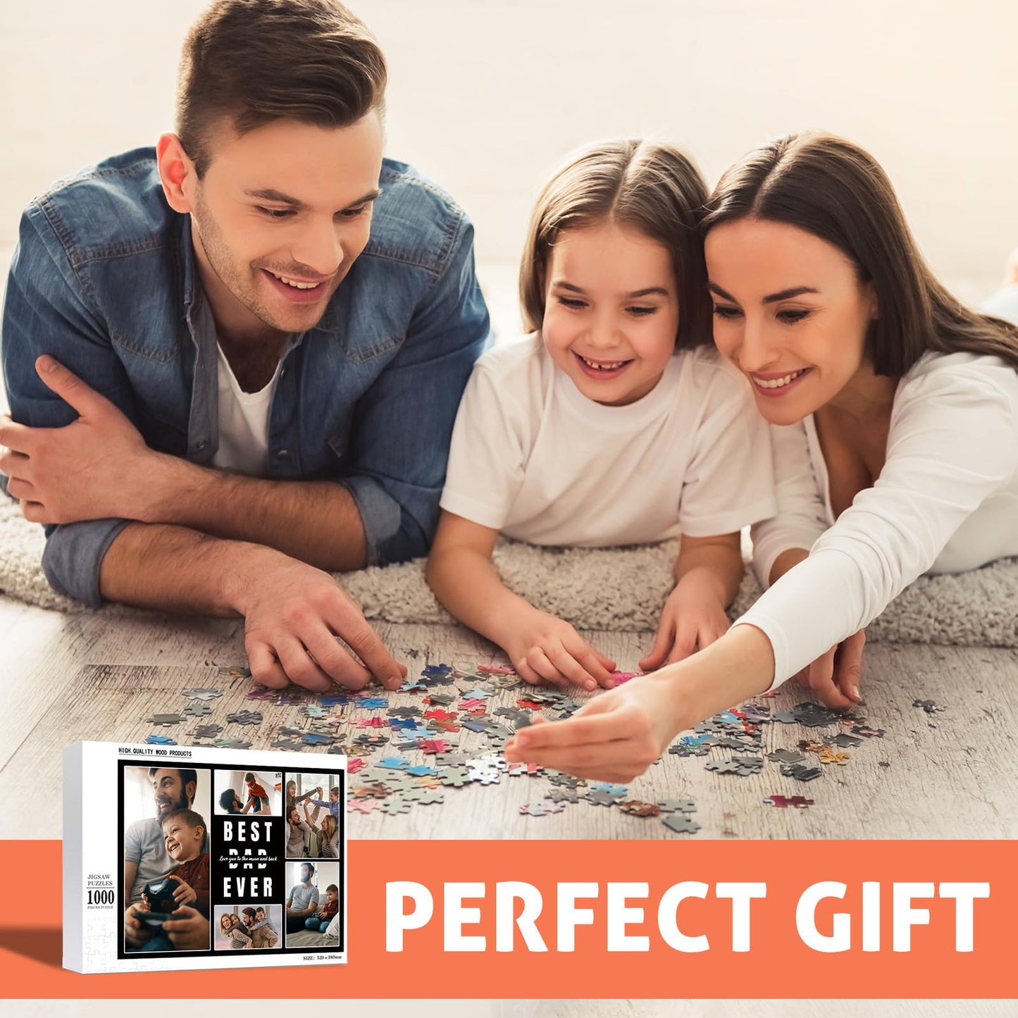 Customized photo puzzles 300/500/1000 pieces, customized gifts