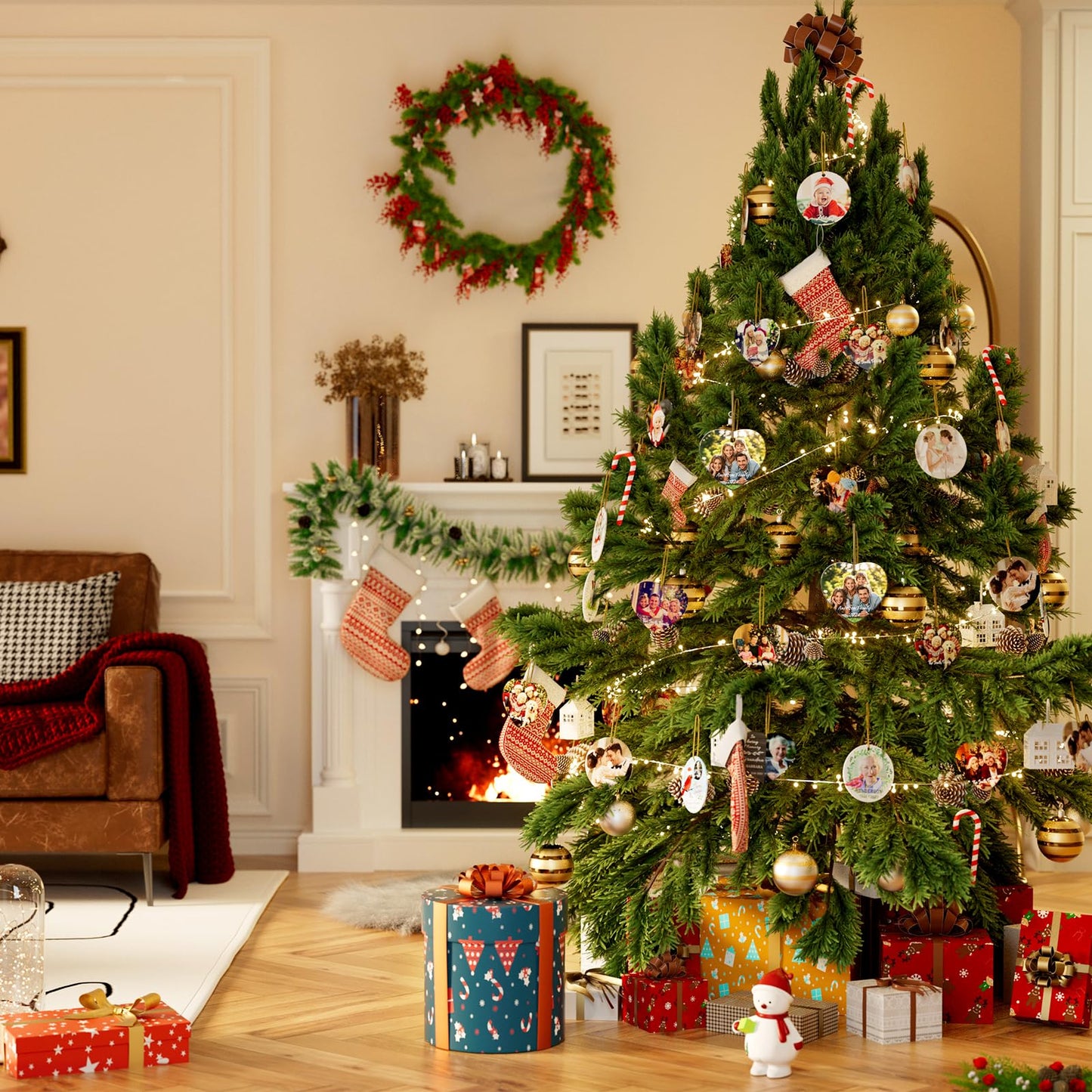 Custom Personalized Christmas Ornaments 2025 - with Picture Words