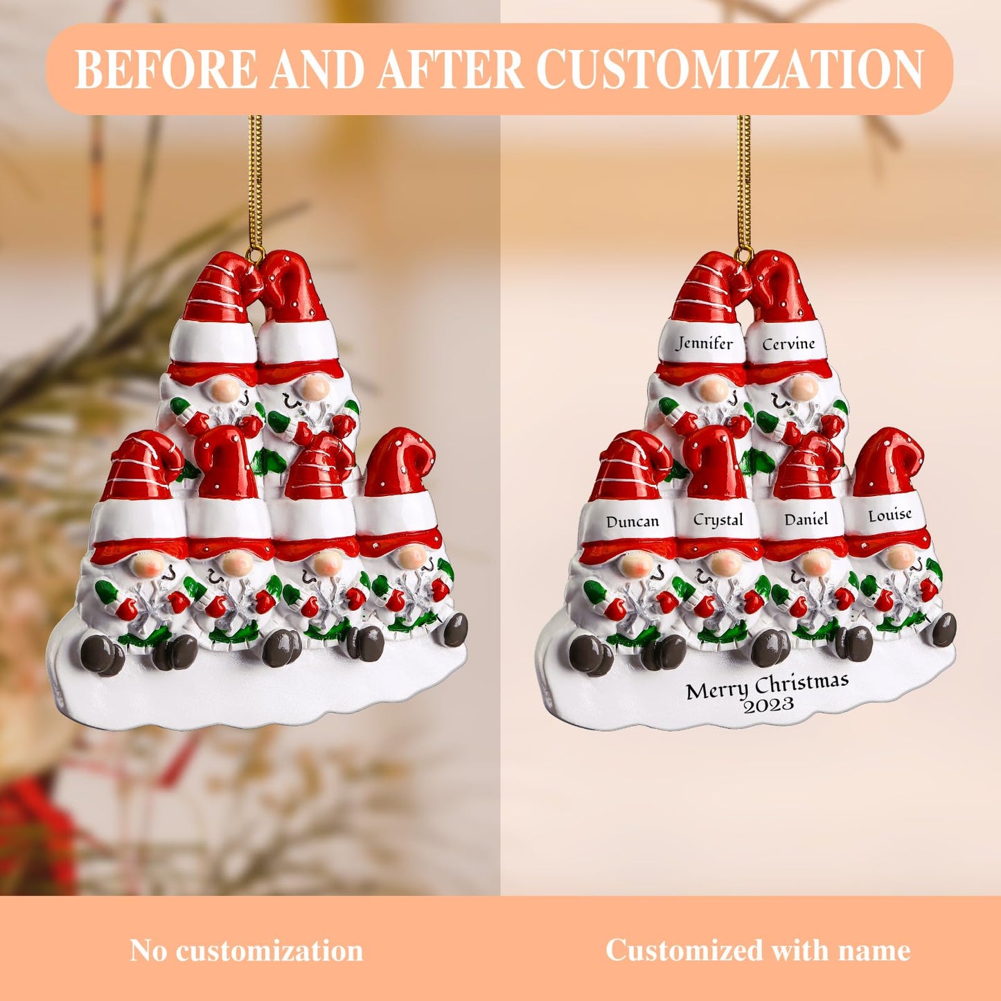 Personalized Family Christmas Ornaments