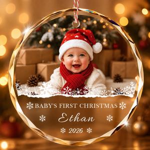 Resin Christmas Ornament shown on a gift bag, as the tag that gets kept