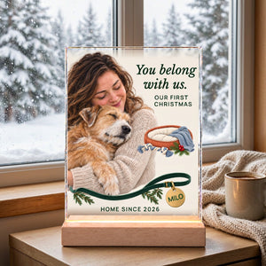 Personalized Pet Adoption Acrylic Plaque — product image 2