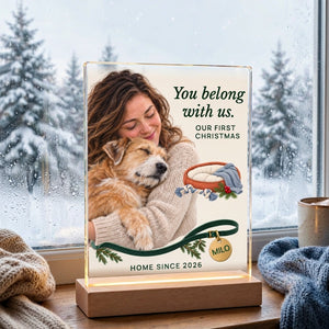 Personalized Pet Adoption Acrylic Plaque — product image 3