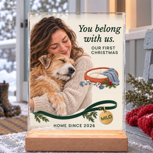 Personalized Pet Adoption Acrylic Plaque — product image 4