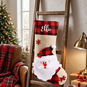 Personalized Santa Christmas Stocking with Embroidered Name — product image 3