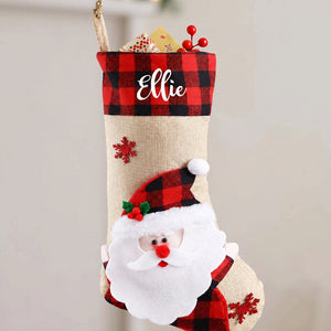 Personalized Santa Christmas Stocking with Embroidered Name — product image 4