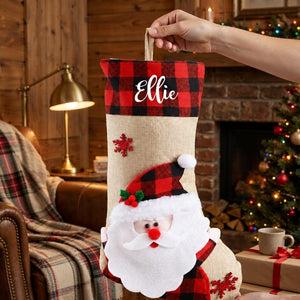 Personalized Santa Christmas Stocking with Embroidered Name — product image 5