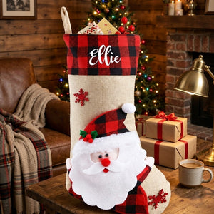 Personalized Santa Christmas Stocking with Embroidered Name — product image 6