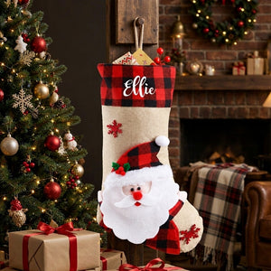Personalized Santa Christmas Stocking with Embroidered Name — product image 7