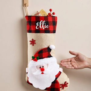 Personalized Santa Christmas Stocking with Embroidered Name — product image 8
