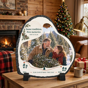Personalized Slate Photo Plaque for Dad — product image 2