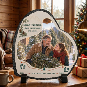 Personalized Slate Photo Plaque for Dad — product image 3