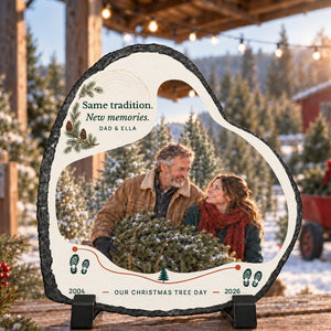 Personalized Slate Photo Plaque for Dad — product image 4